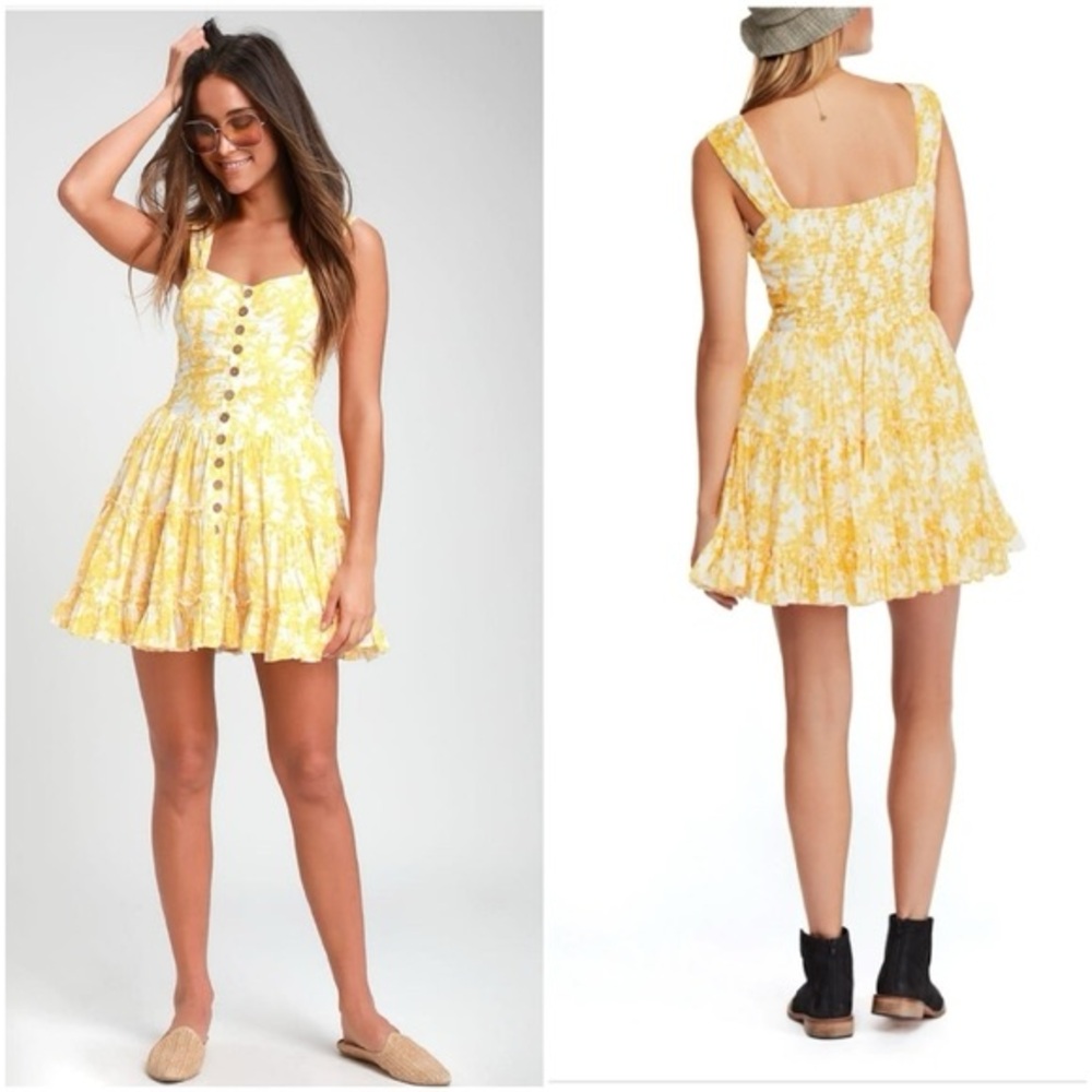 FREE PEOPLE Dance on the Blacktop mini dress